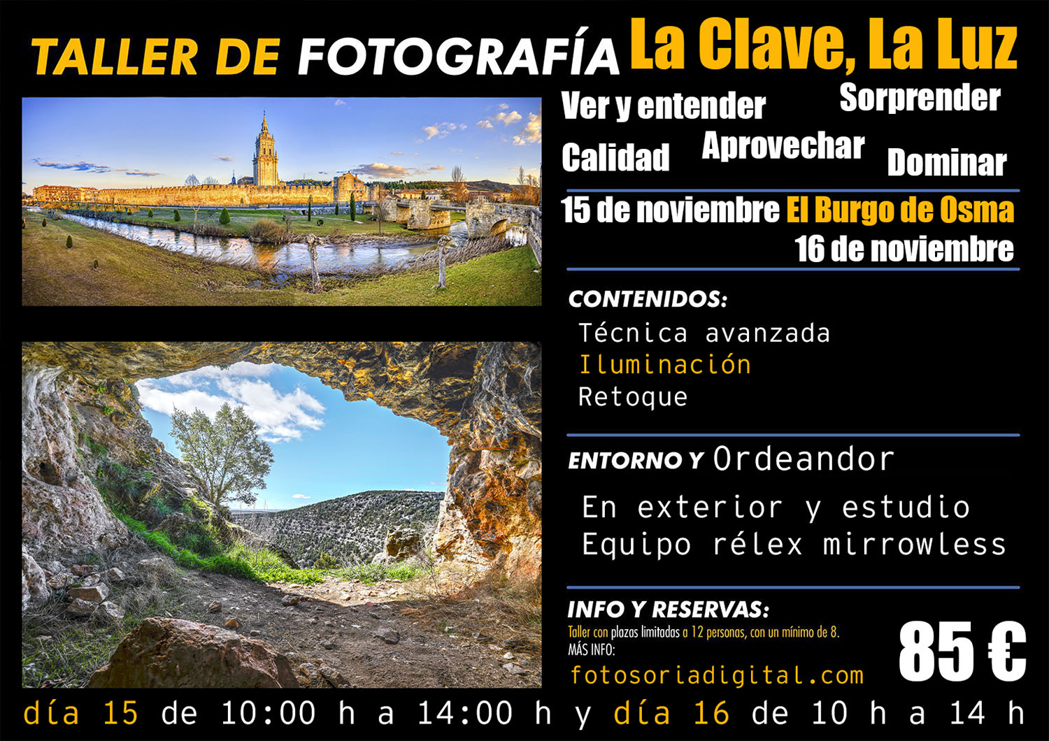 cursos de fotografia soria presenciales