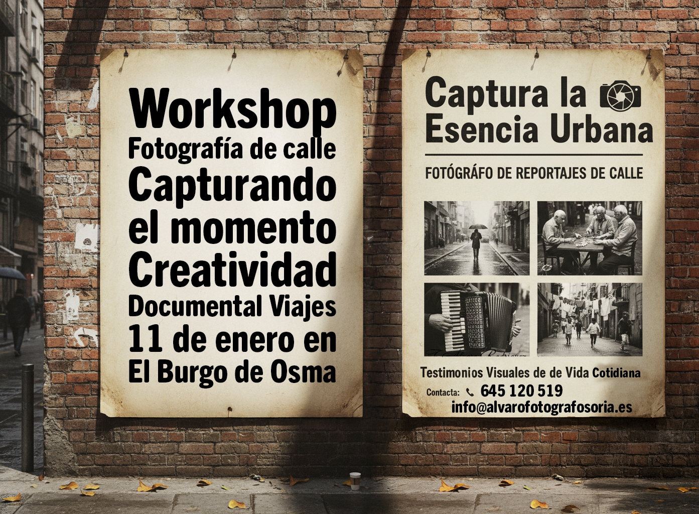 cursos de fotografia soria El Burgo de Osma presenciales Fotografía de calle