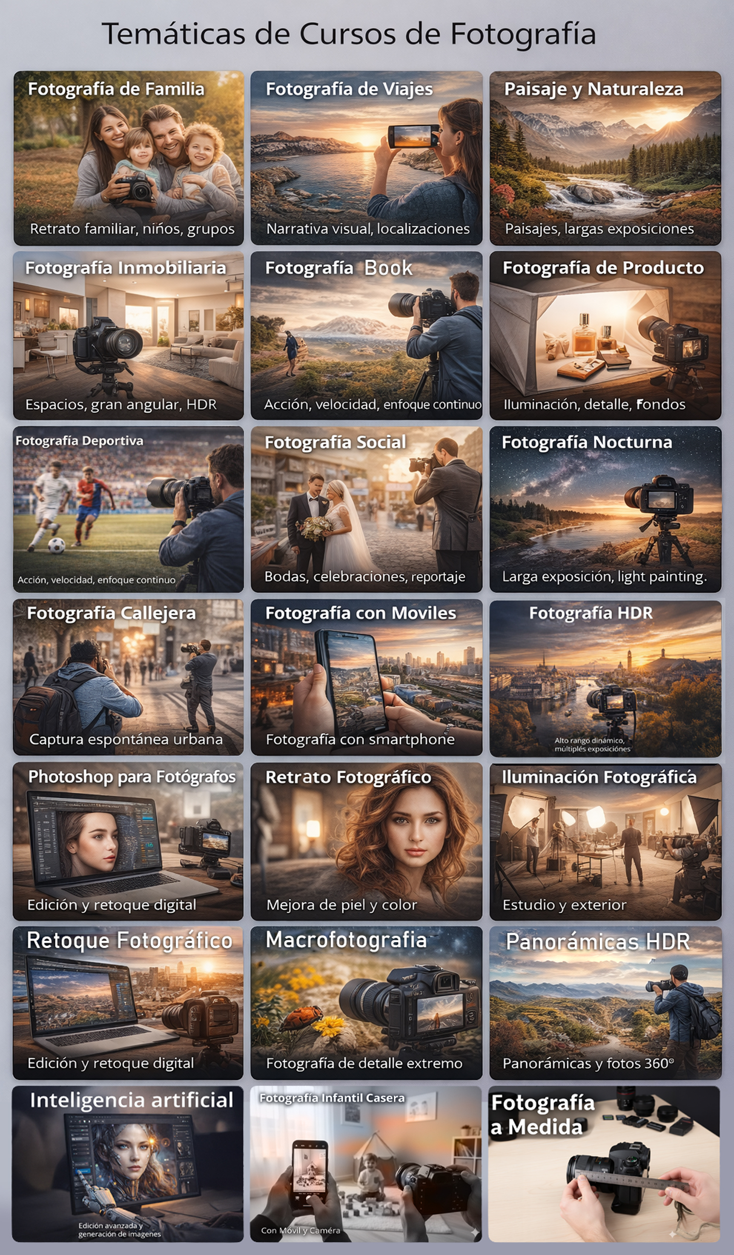 Cursos presenciales de fotografía en España – Álvaro Rodríguez Fotógrafo