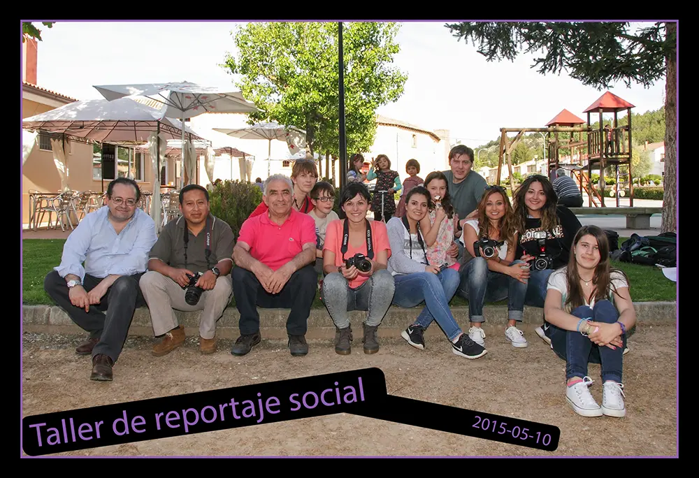 Fotografías tomadas a los alumnos durante el curso de composición fotográfica en Soria