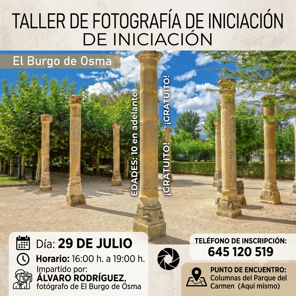 Curso de fotografía particular Soria Aprende tu Cámara Aprende a hacer fotos