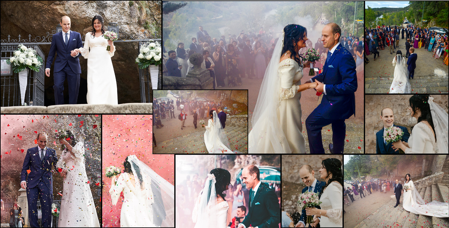 Fotografias de fotos de boda en Soria claustro de San Pedro castillo y Rincon de Becquer Soria