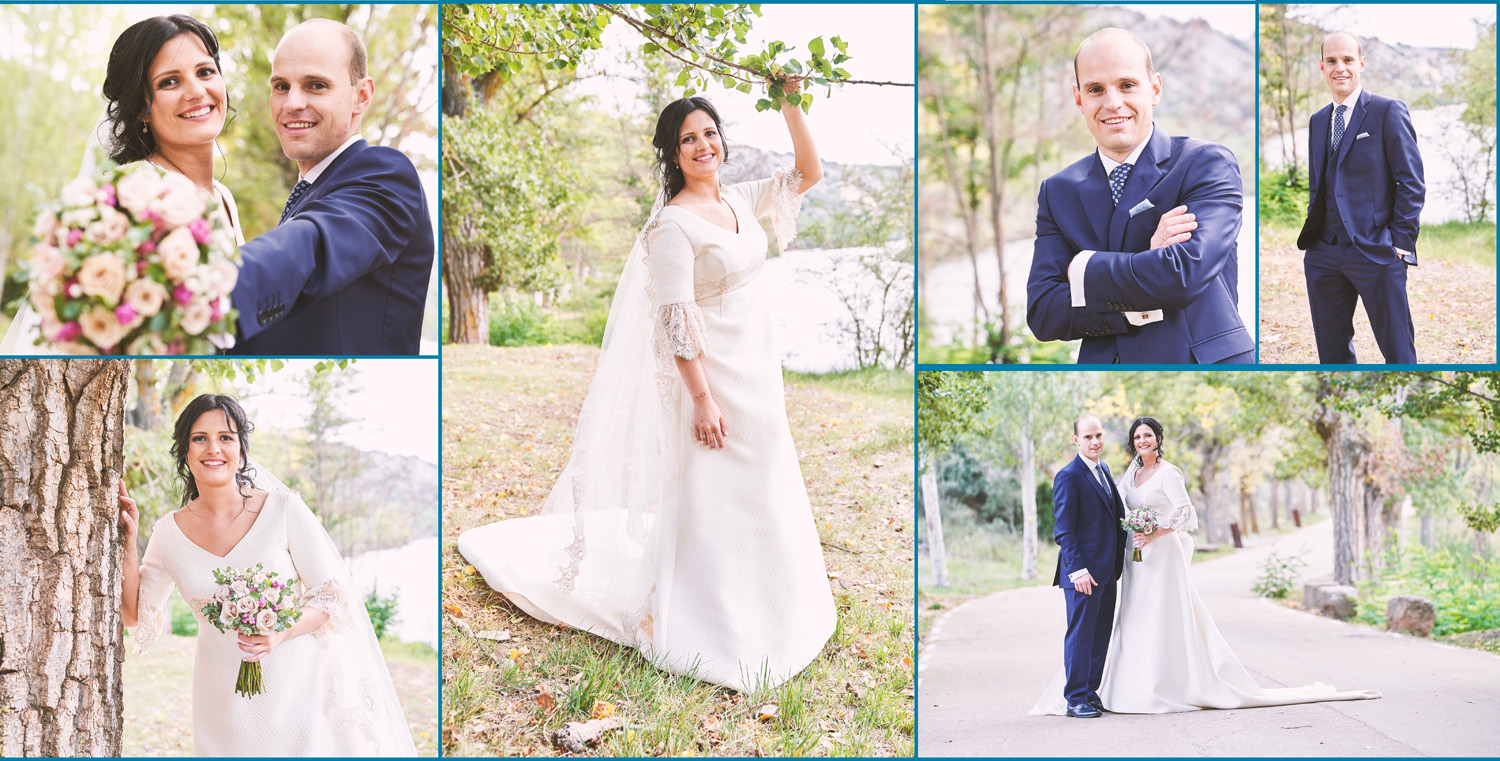 Fotografias de fotos de boda en Soria claustro de San Pedro castillo y Rincon de Becquer Soria