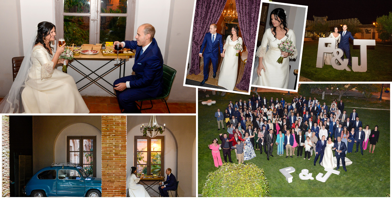 Fotografias de fotos de boda en Soria claustro de San Pedro castillo y Rincon de Becquer Soria