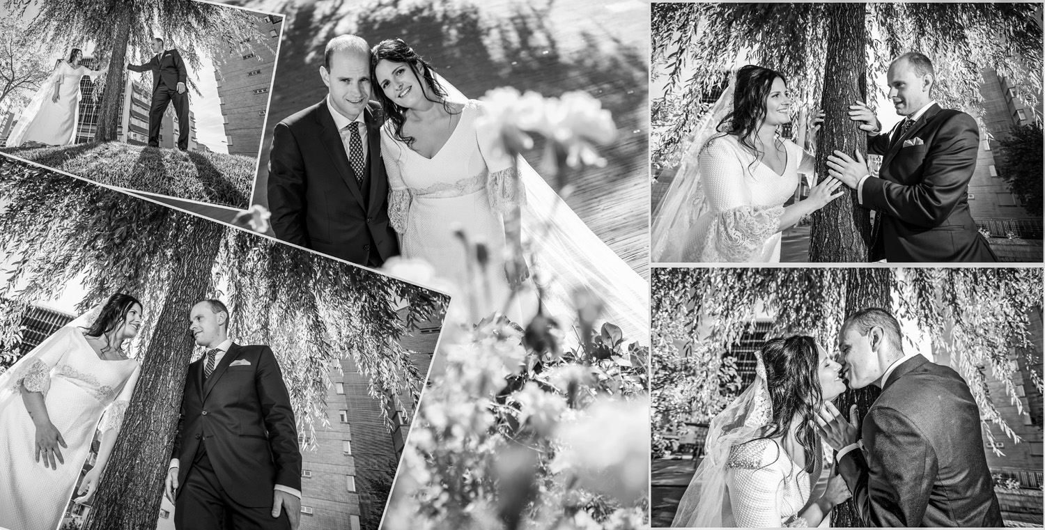 Fotografias de fotos de boda en Soria claustro de San Pedro castillo y Rincon de Becquer Soria