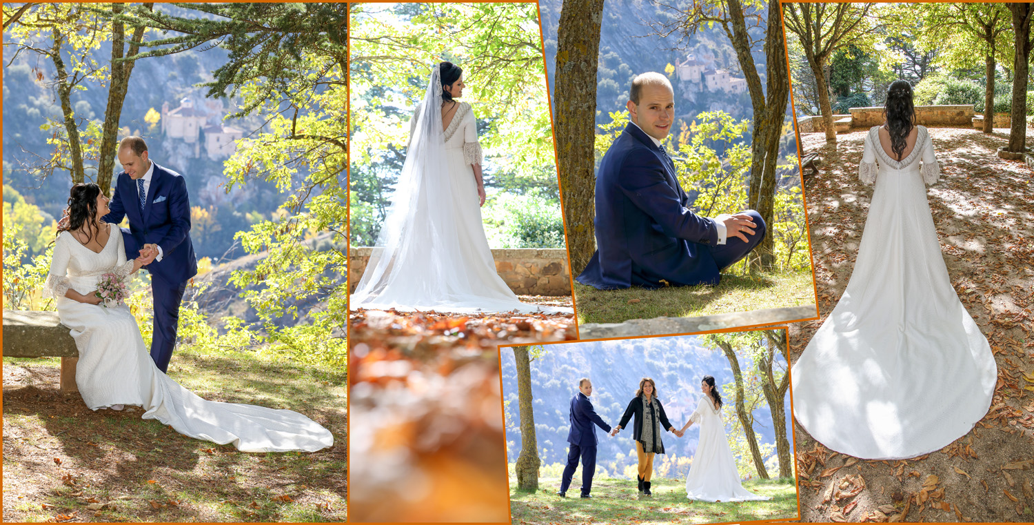 Fotografias de fotos de boda en Soria claustro de San Pedro castillo y Rincon de Becquer Soria