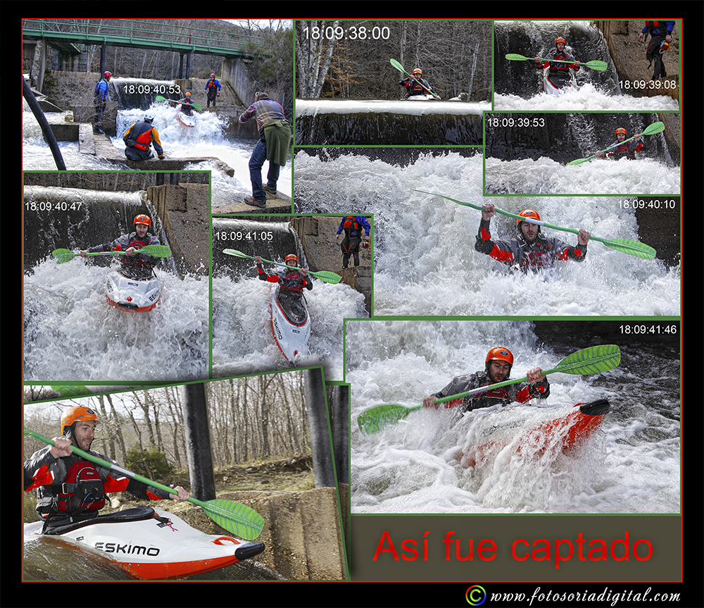 Competiciones de kayak fotógrafo de eventos deportivos piragua canoa Soria
