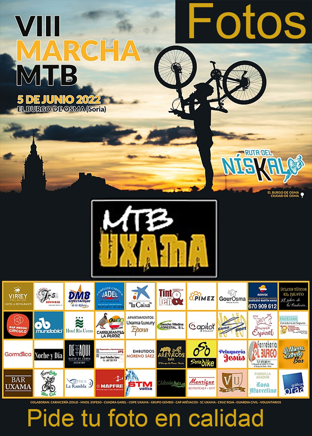 Fotógrafo de eventos deportivos el Burgo de osma Soria mountain bike