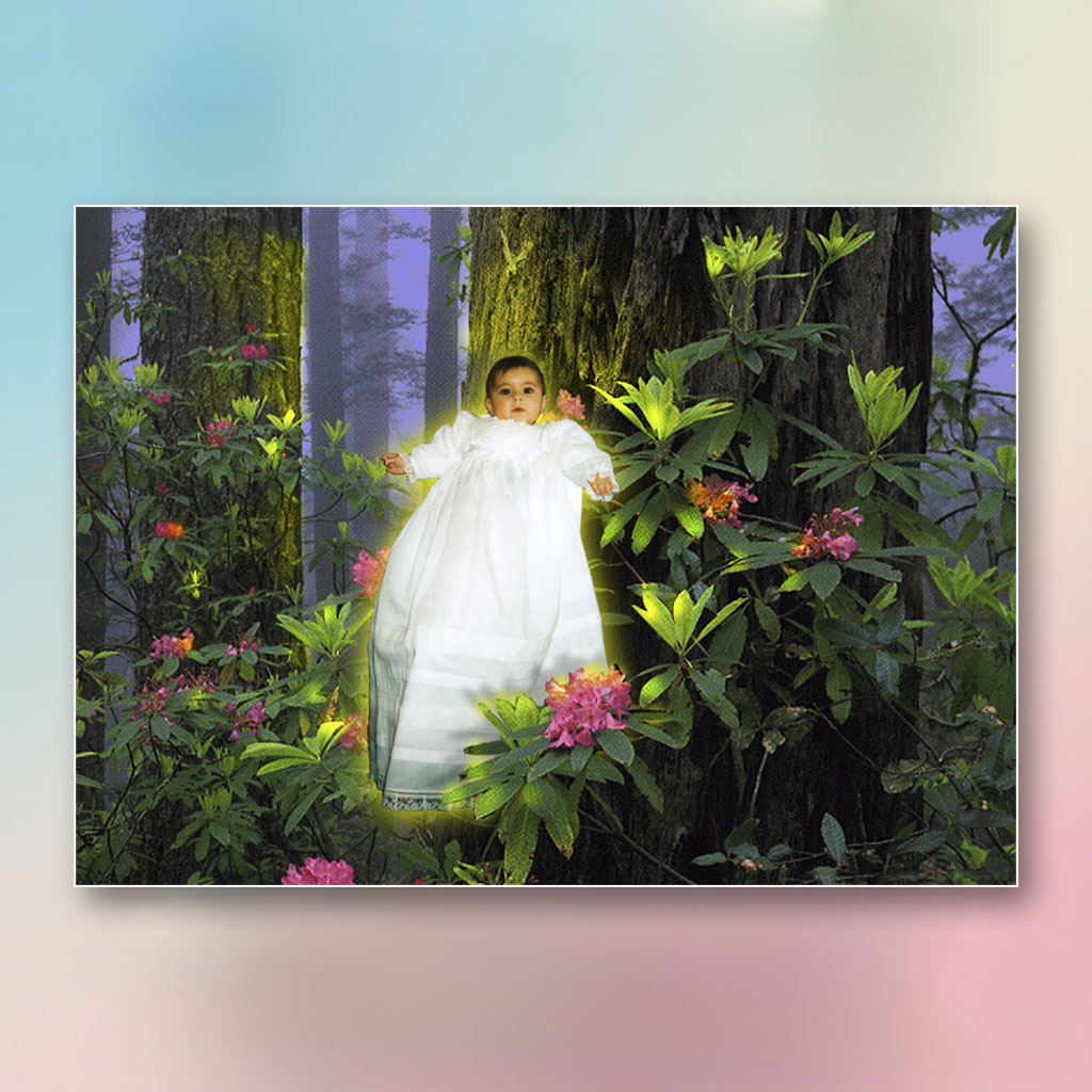 felicitacion de Navidad con reportaje de fotos en estudio