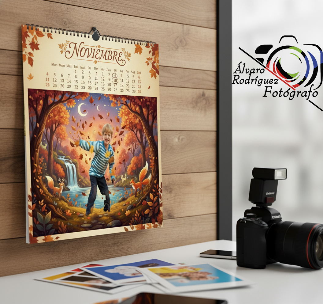 Reportaje fotográfico de estudio para conseguir un calendario temático de 12 meses
